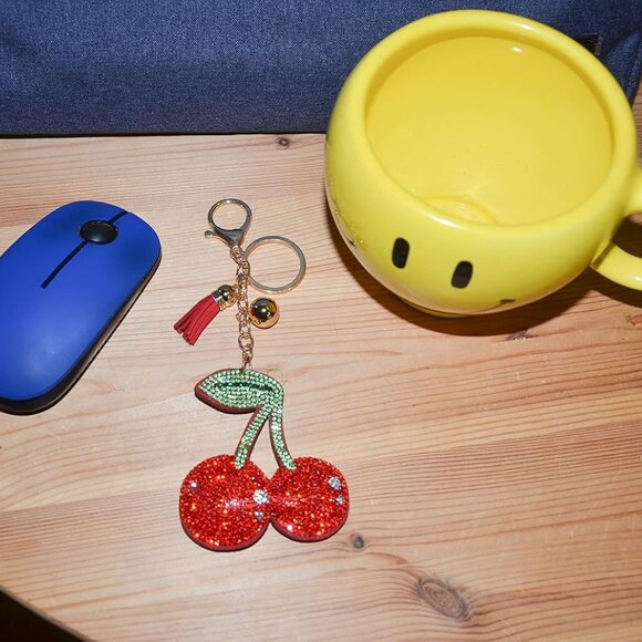 Bling Keychain Accessories for Women, Rhinestone & Cute Purse Charms for Handbag - Picture 4 of 7